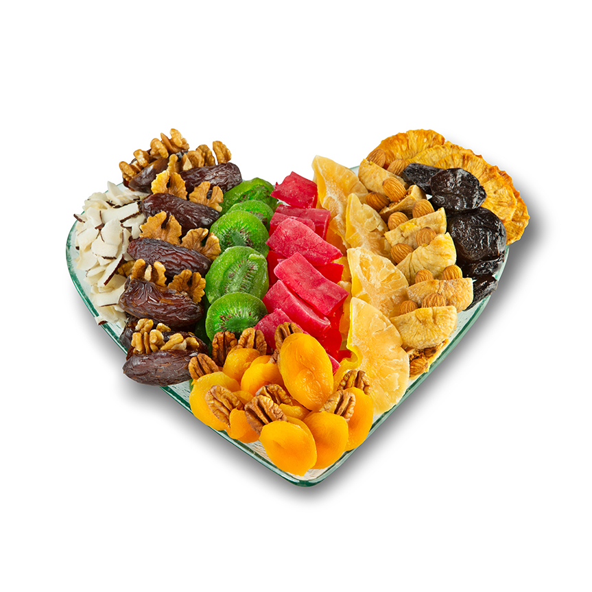 מגש יבשים בלב